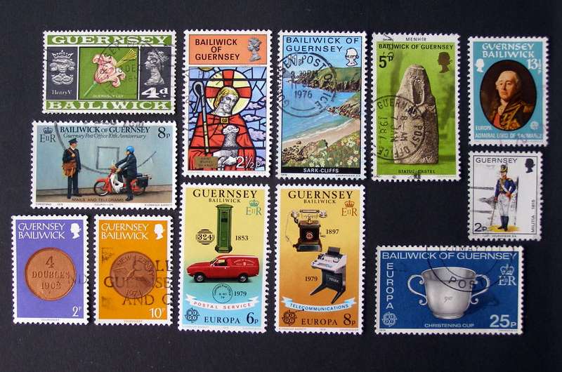 GUERNSEY - Assorted Stamps 1969-80