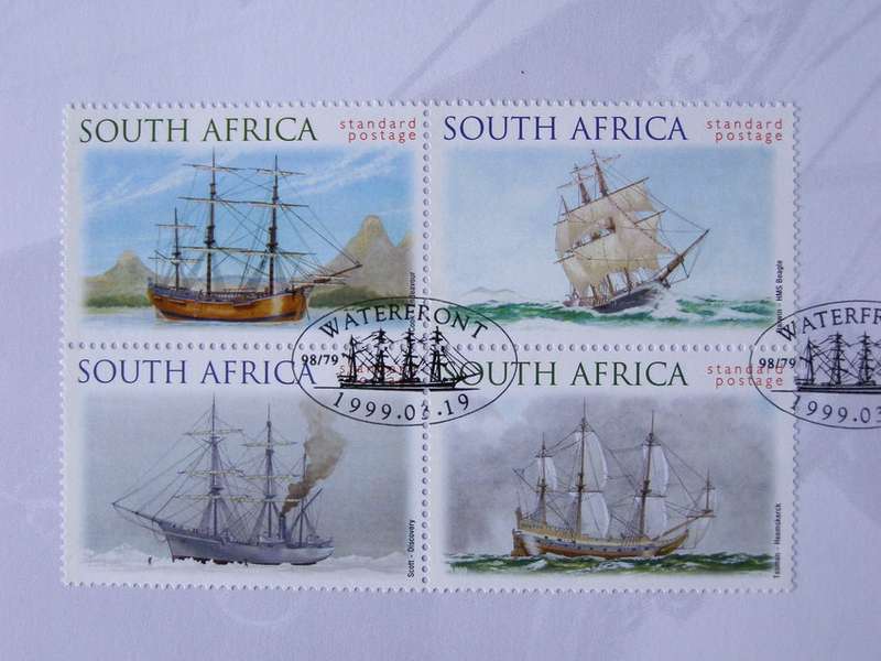SOUTH AFRICA First Day Card - Sailing the Southern Oceans 1999