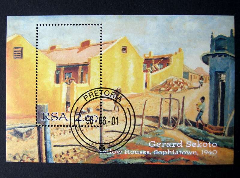 SOUTH AFRICA Miniature Sheet (CTO) - Gerard Sekoto 1996