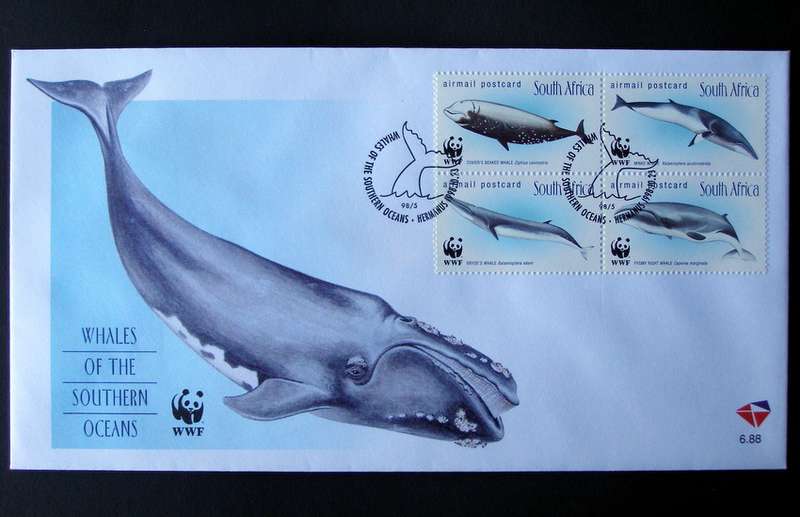 SOUTH AFRICA Cover - Whales of the Southern Oceans 1998