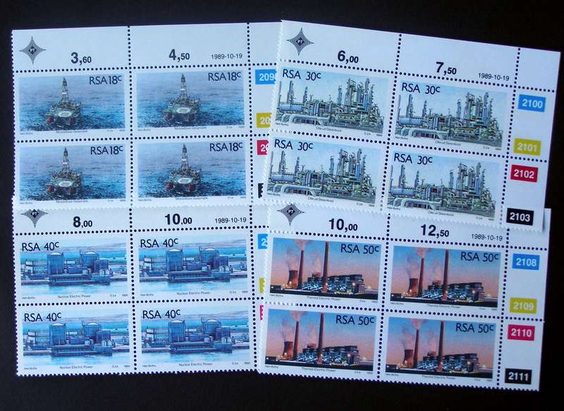 SOUTH AFRICA Mint Control Block Set - Energy Sources 1989