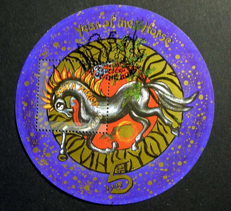 SOUTH AFRICA Miniature Sheet (CTO) - Year of the Horse 2001