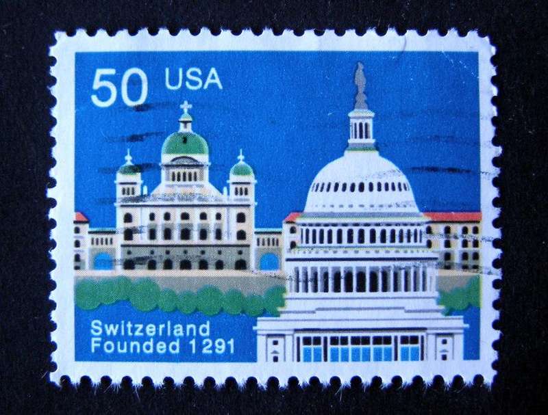 U.S.A. - 700th Anniv. of Swiss Confederation 1991
