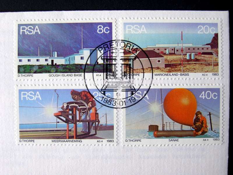 SOUTH AFRICA Cover - Weather Stations 1983