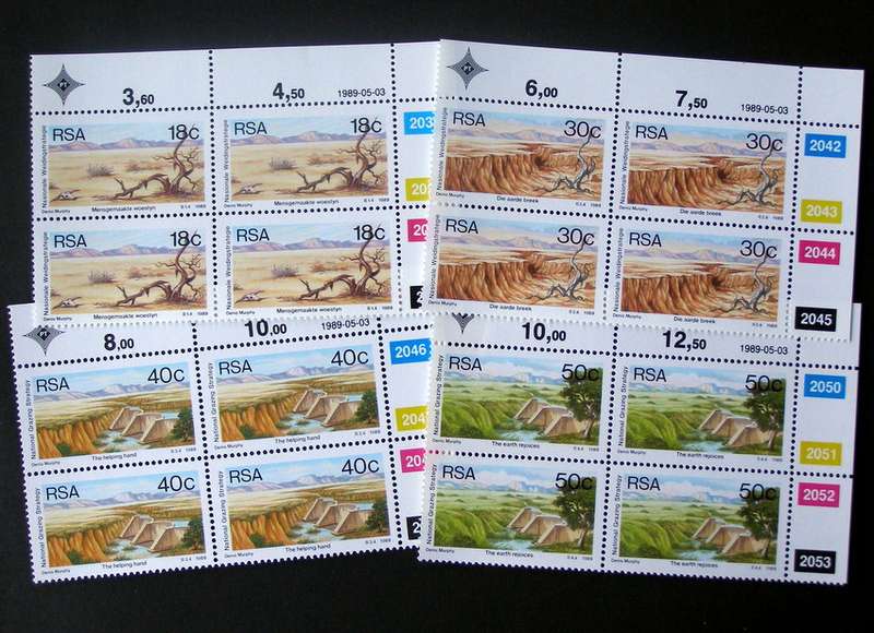 SOUTH AFRICA Mint Control Block Set - National Grazing Strategy 1989