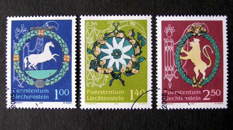 LIECHTENSTEIN Set (First Day Cancel) - Inn Signs 2005