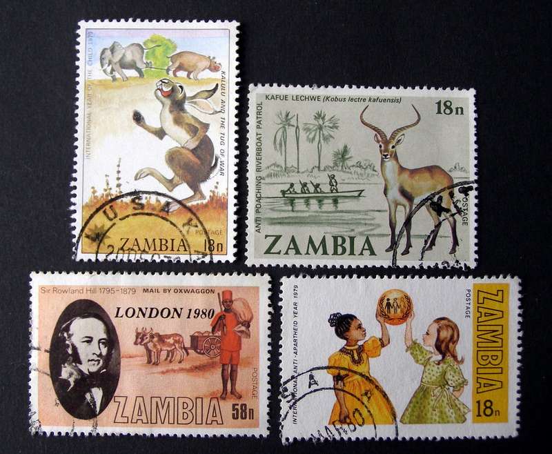 ZAMBIA - Assorted Stamps 1978/79