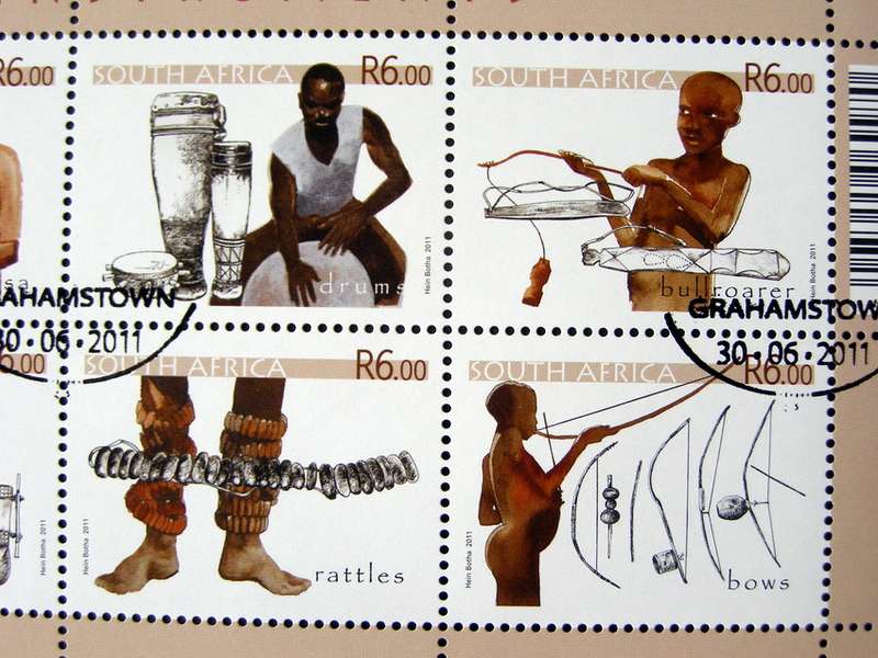 SOUTH AFRICA Set (CTO) - Rare Musical Instruments 2011