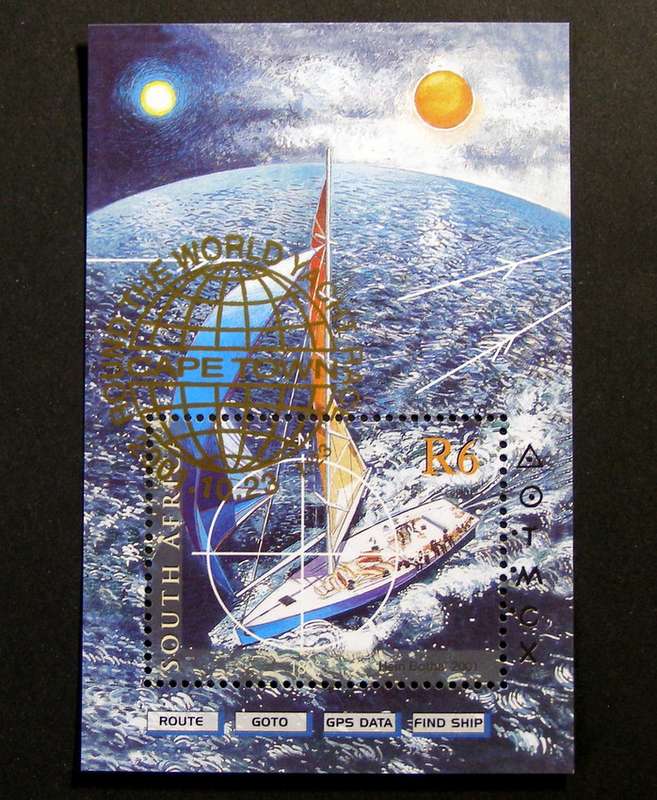 SOUTH AFRICA Miniature Sheet (CTO) - Round the World Yacht Race 2001
