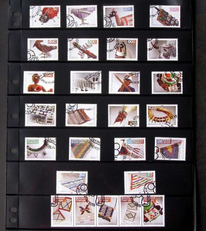 SOUTH AFRICA Set in Folder (CTO) - The 8th Definitive: Beadwork 2010