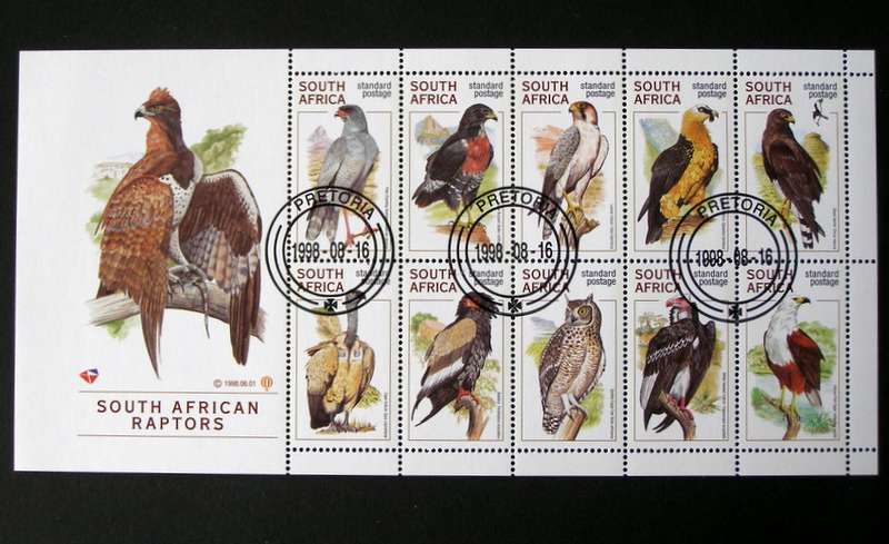 SOUTH AFRICA Set (CTO) - Raptors 1998 //Birds