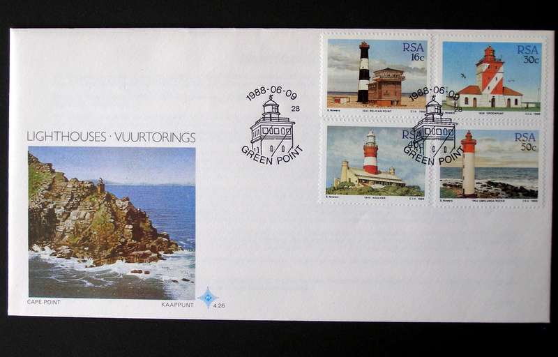 SOUTH AFRICA Cover - Lighthouses 1988