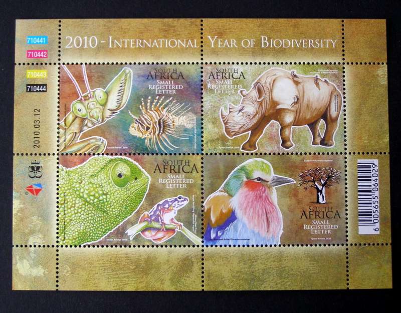 SOUTH AFRICA Mint Set - International Year of Biodiversity 2010 //Birds//Animals