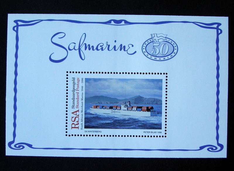 SOUTH AFRICA Mint Miniature Sheet - 50th Anniv. of Safmarine 1996 //Ships
