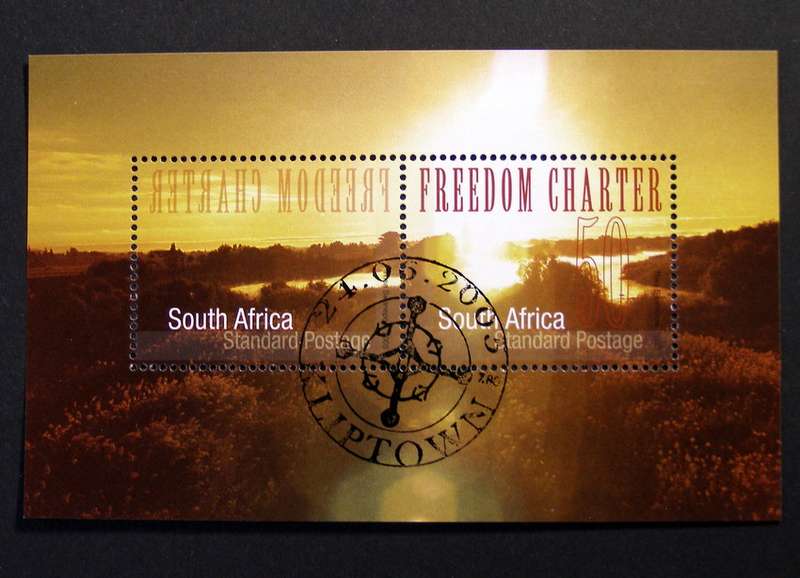 SOUTH AFRICA Miniature Sheet (CTO) - 50th Anniv. of Freedom Charter 2005