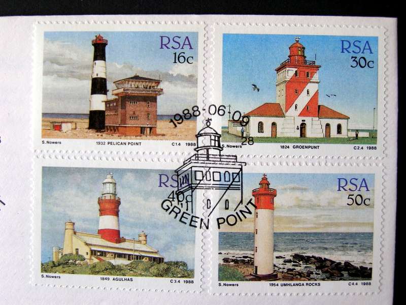 SOUTH AFRICA Cover - Lighthouses 1988