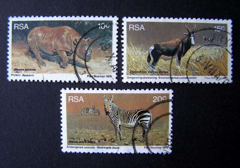 SOUTH AFRICA - Nature Conservation 1976 //Animals