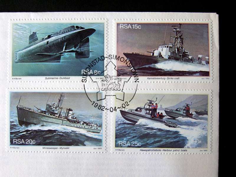 SOUTH AFRICA Cover - Anniv. of Simonstown: SA Navy Base 1982 //Ships
