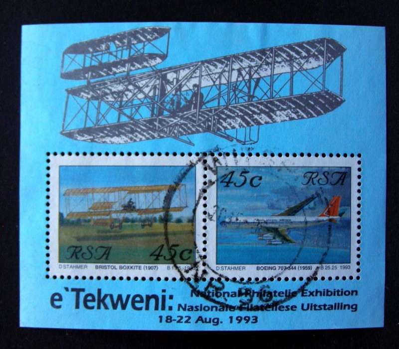 SOUTH AFRICA Miniature Sheet - e'Tekweni National Philatelic Exhibition 1993 //Aircraft