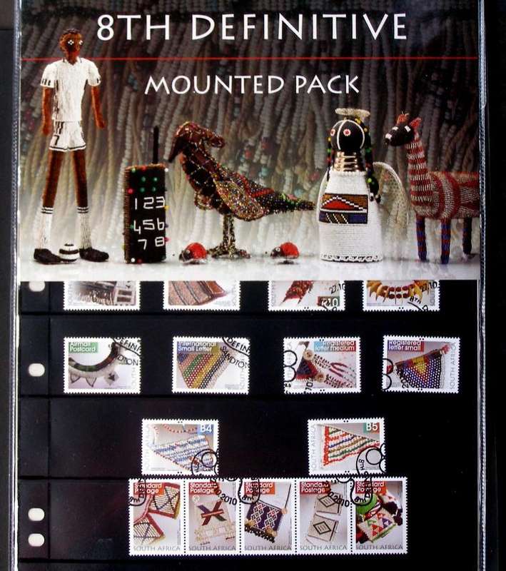 SOUTH AFRICA Set in Folder (CTO) - The 8th Definitive: Beadwork 2010