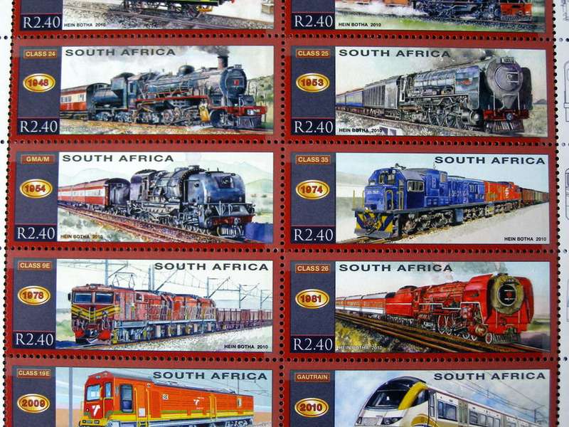 SOUTH AFRICA Mint Set - 150th Anniv. of S.A. Railways 2010 //Trains