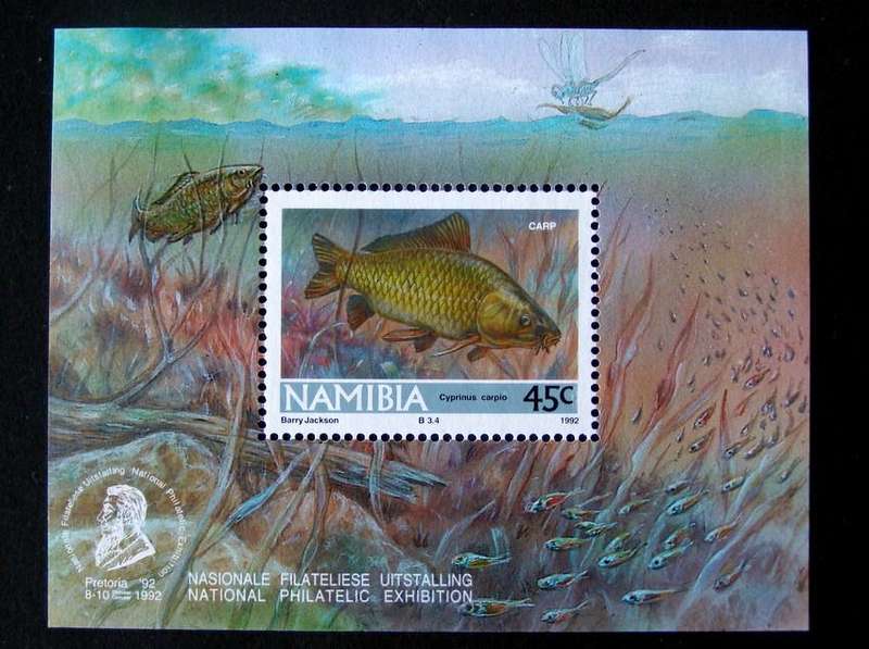 NAMIBIA Miniature Sheet - Freshwater Angling 1992