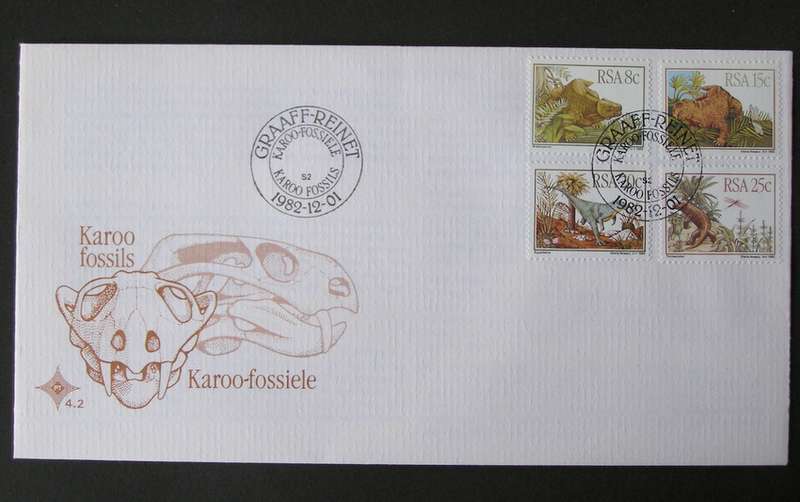 SOUTH AFRICA Cover - Prehistoric Animals 1982