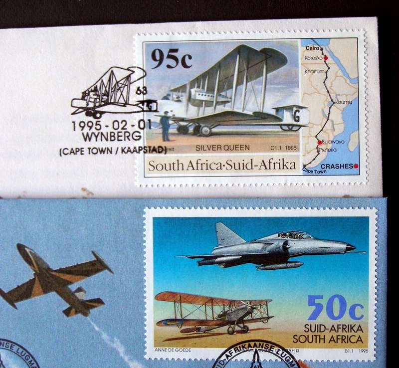 SOUTH AFRICA Cover Set - Flight Anniversaries 1995 //Aircraft