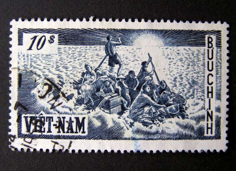 SOUTH VIETNAM - 1st Anniv. of Arrival of Refugees from North Vietnam 1955