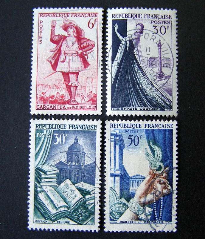 FRANCE - Literary Figures and National Industries 1953