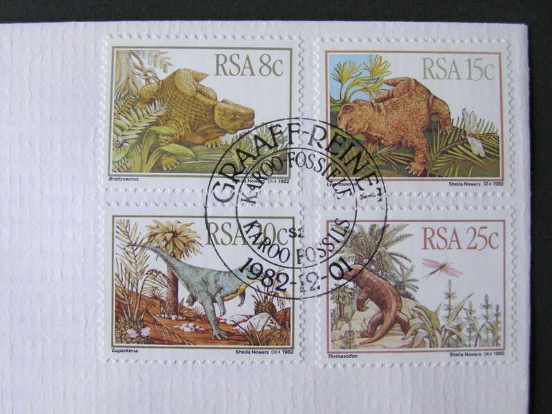 SOUTH AFRICA Cover - Prehistoric Animals 1982