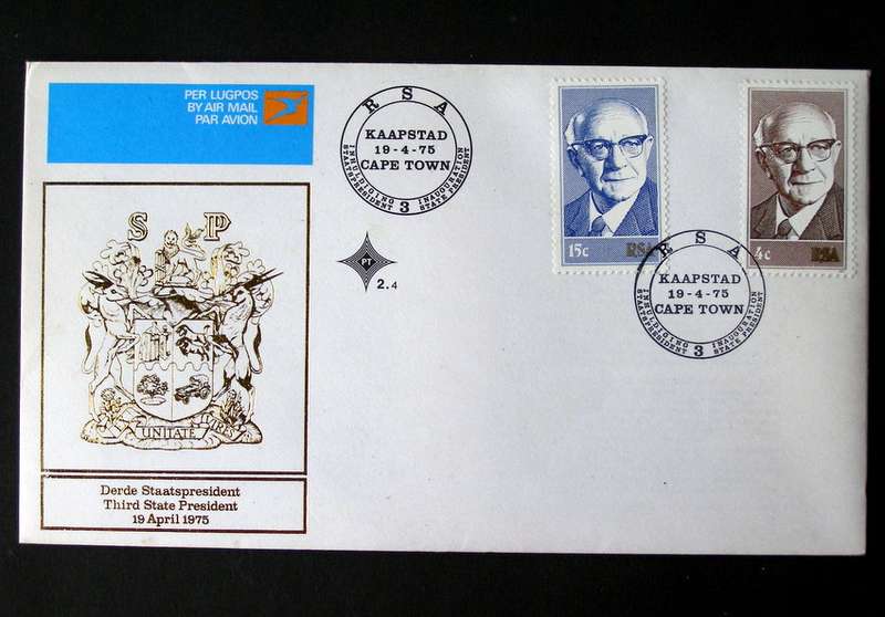 SOUTH AFRICA Cover - Inauguration of State President Diederichs 1975