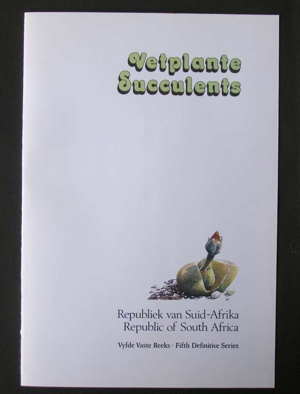 SOUTH AFRICA First Day Folder - Succulents Definitive 1988