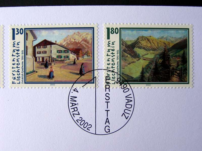 LIECHTENSTEIN Cover - 30th Death Anniv. of Friedrich Kaufmann 2002