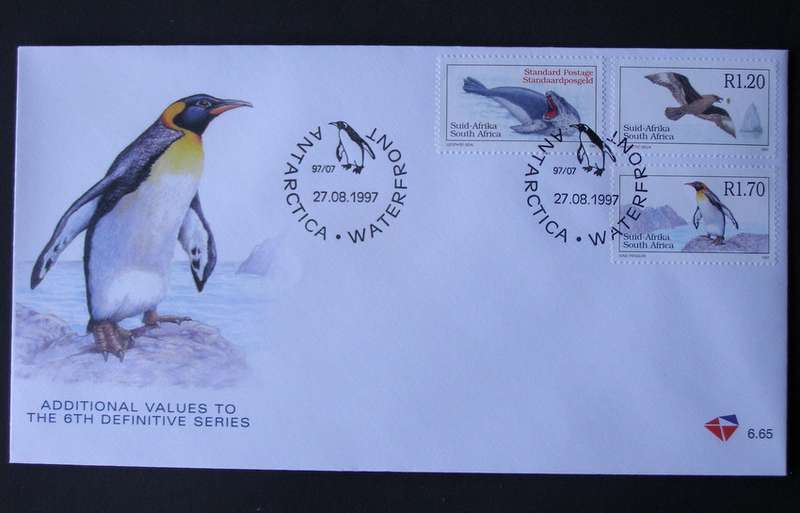 SOUTH AFRICA Cover - Additional Values to 6th Definitive 1997 //Birds//Animals