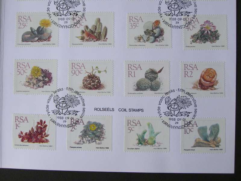 SOUTH AFRICA First Day Folder - Succulents Definitive 1988