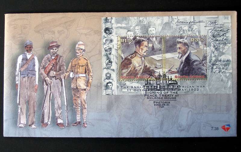 SOUTH AFRICA Cover - Boer War Miniature Sheet 2002
