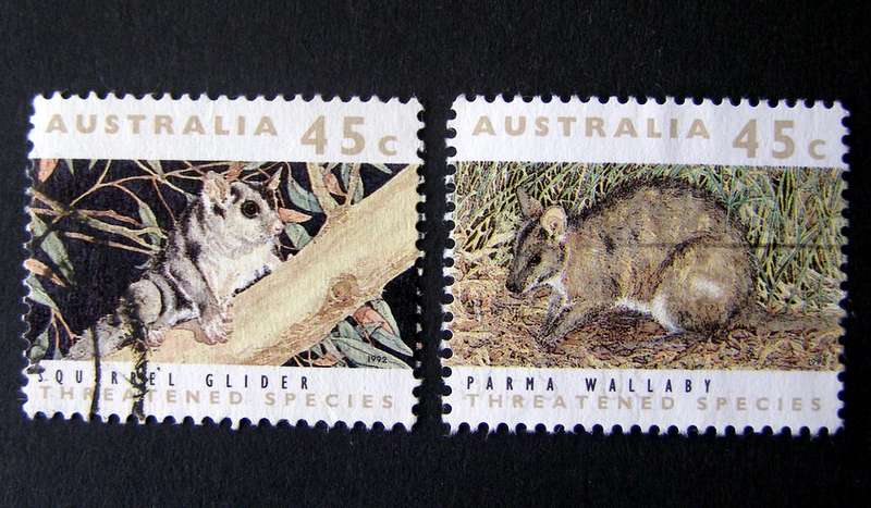 AUSTRALIA - Threatened Species (Ordinary Gum) 1992 //Animals