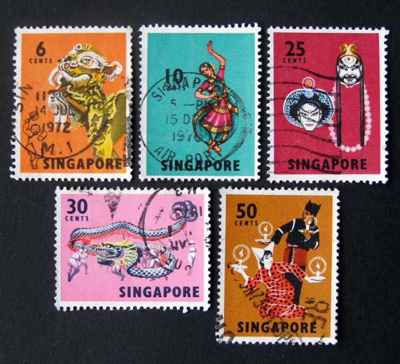 SINGAPORE - Cultural Displays 1968