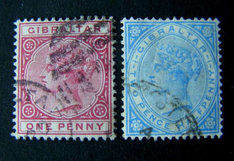 GIBRALTAR - Queen Victoria 1886