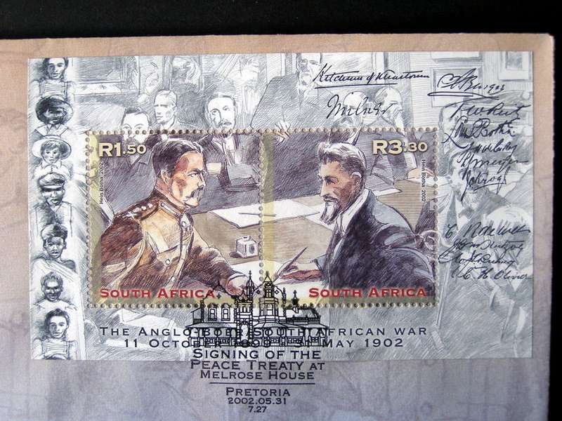 SOUTH AFRICA Cover - Boer War Miniature Sheet 2002