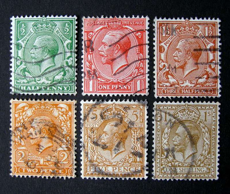 GREAT BRITAIN - King George V Definitive (Wmk Royal Cypher) 1912-24