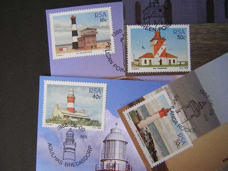 SOUTH AFRICA Maxi Card Set - Lighthouses 1988