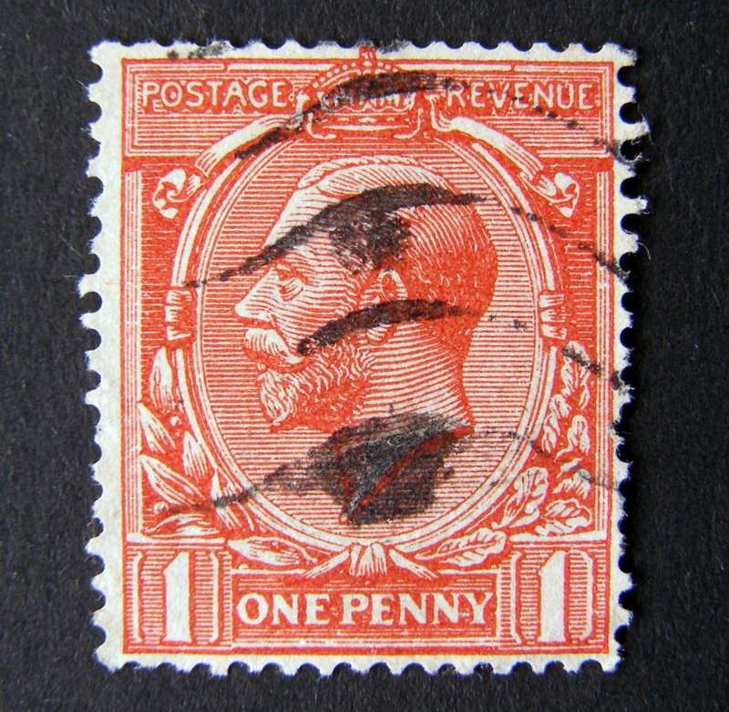 GREAT BRITAIN - King George V Definitive 1d. Red (Wmk Block Cypher Sideways) 1924-26