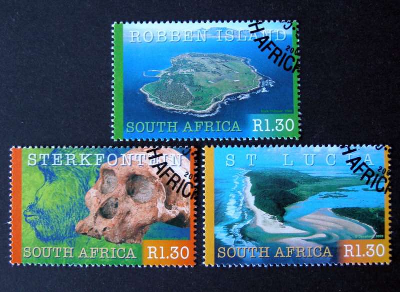 SOUTH AFRICA Set (CTO) - World Heritage Sites 2000