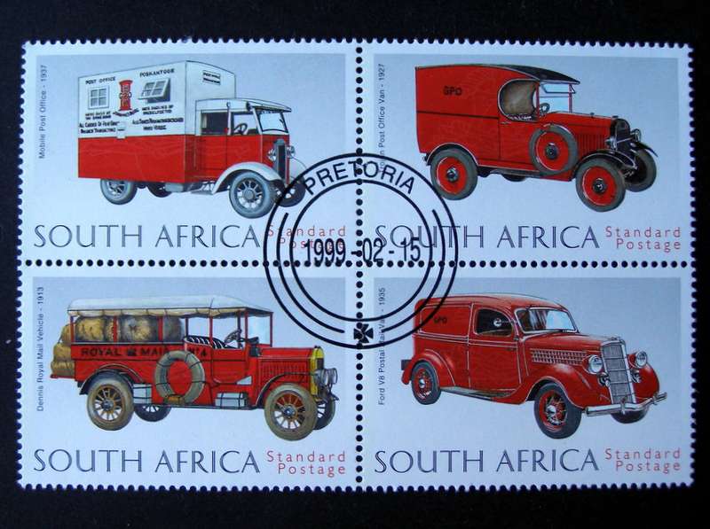 SOUTH AFRICA Set (CTO) - Postal Vans 1999