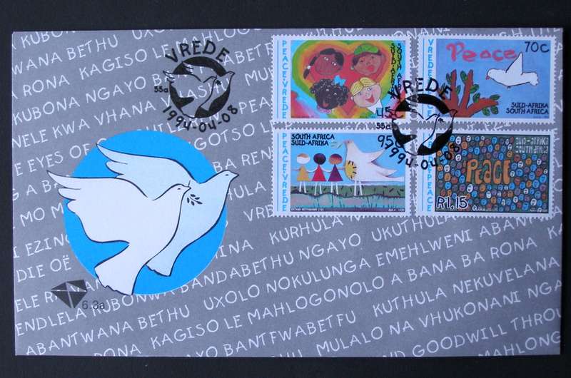 SOUTH AFRICA Cover - Peace: Children's Paintings 1994