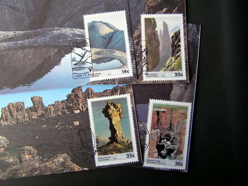 SOUTH AFRICA Maxi Card Set - Scenic Beauty: Rock Formations 1986