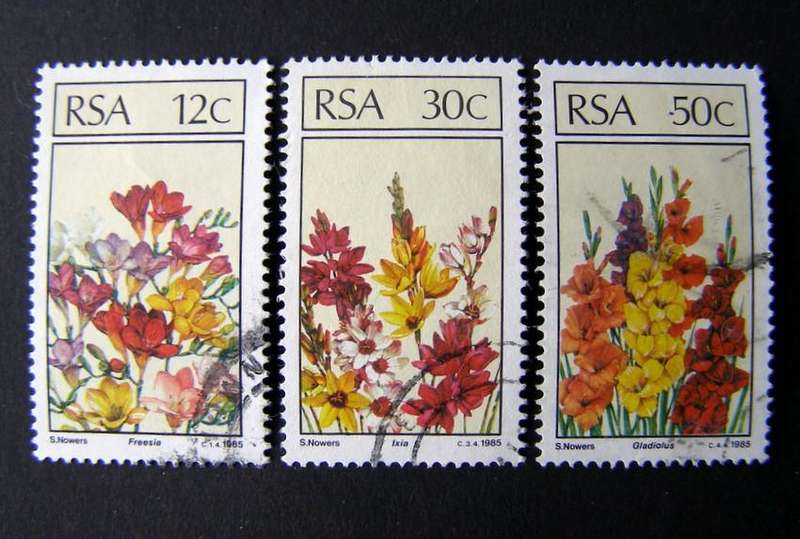 SOUTH AFRICA Set - Export Flowers 1985