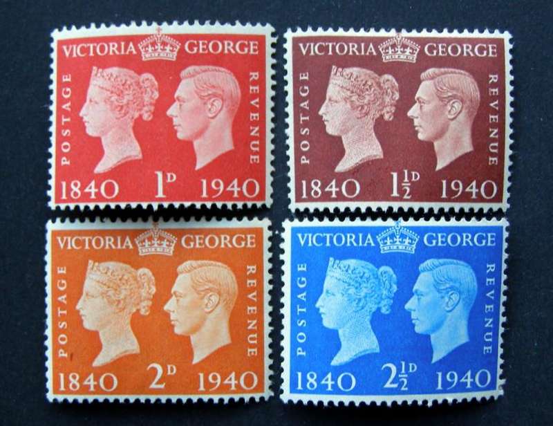 GREAT BRITAIN Mint* - Centenary of Adhesive Postage Stamps 1940